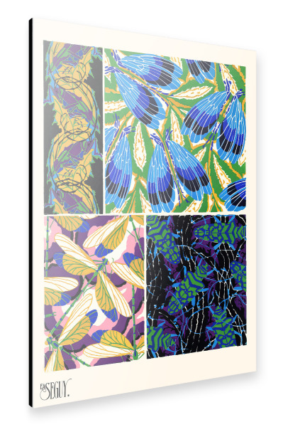 Alu-Dibond "Séguy - Schmetterlinge Uno" 30x20 cm artboxONE