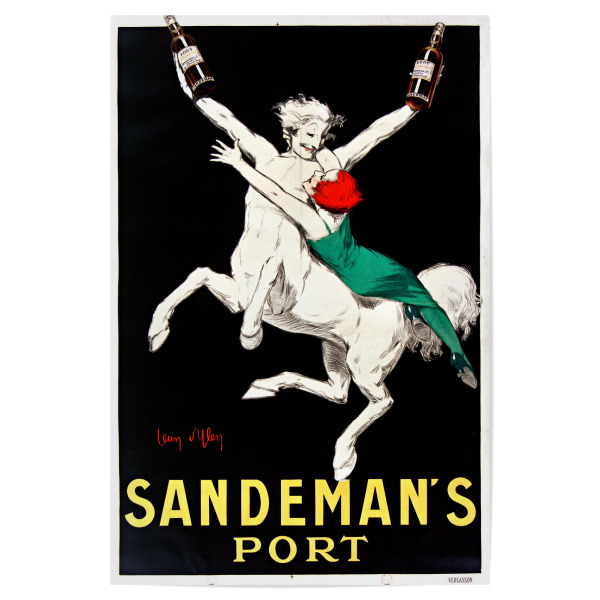 Poster "Jean D'Ylen - Sandemans Port Duo" artboxONE - Typografie,Menschen,Essen & Trinken / Alkohol
