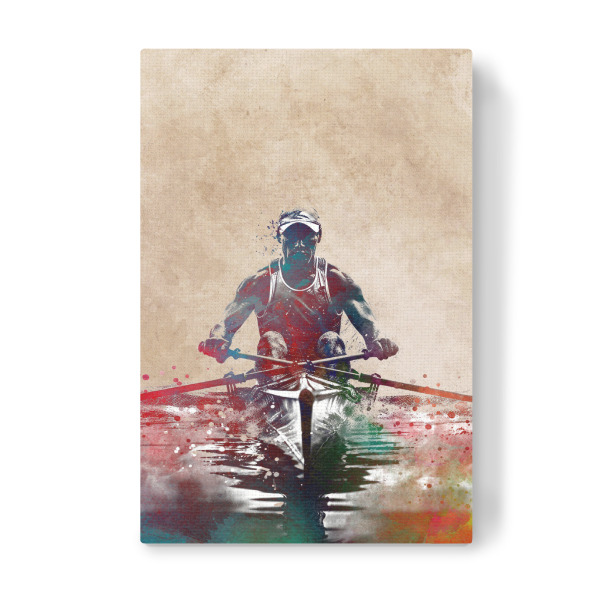 Leinwandbild "Rudersport Sport A" artboxONE - Sport,Sport / Sommerspiele - Ruderer,Rudern,Ruderboot,Sport,Illustration,Grafik