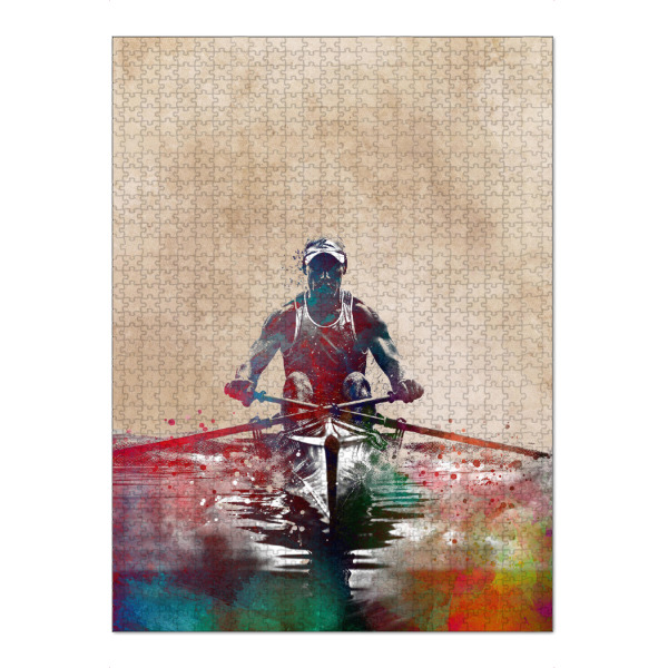 Puzzle Ravensburger "Rudersport Sport A" artboxONE - Sport,Sport / Sommerspiele - Ruderer,Rudern,Ruderboot,Sport,Illustration,Grafik - Bild ruderer