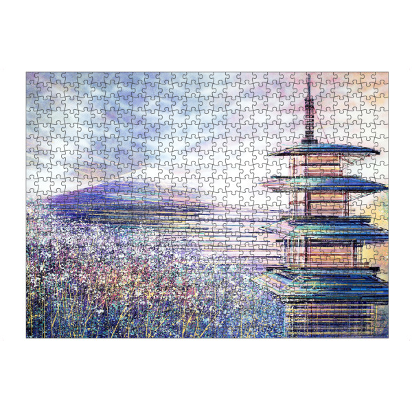 artboxONE Puzzle "Japan bei Sonnenuntergang" artboxONE - Städte,Natur,Floral,Städte / Weitere