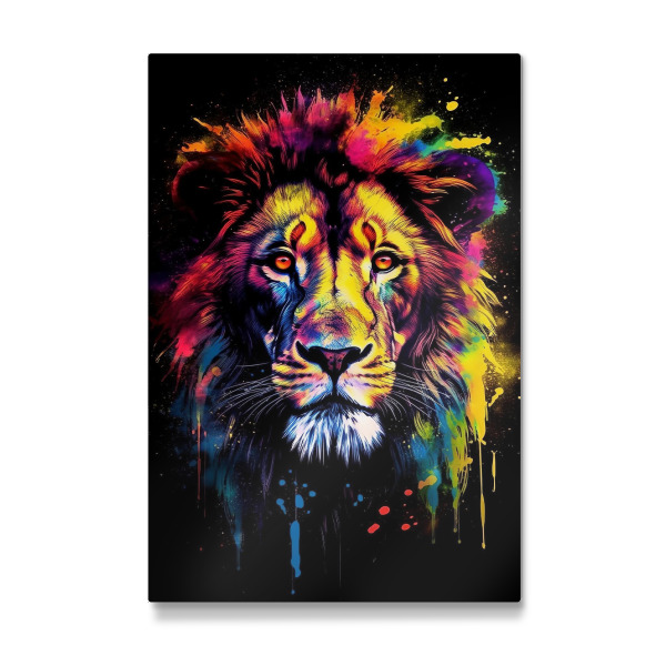 Galerie-Print "Watercolor colorful lion" 30x20 cm artboxONE