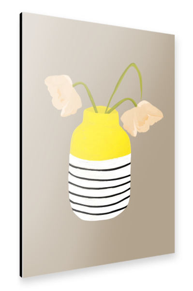 Alu-Dibond "Mio vaso lemon" 30x20 cm artboxONE