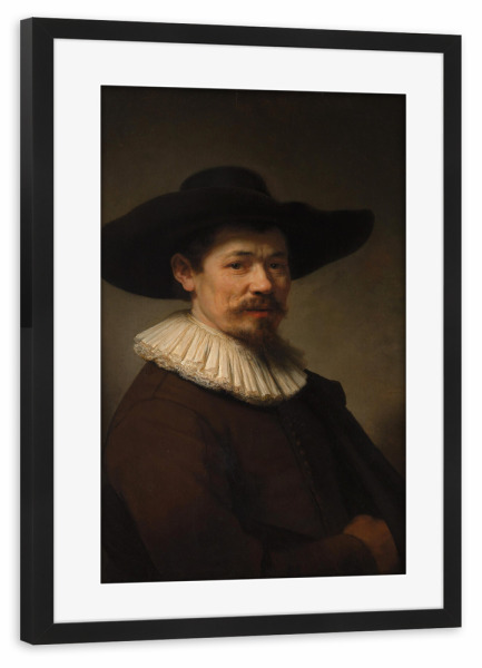 Poster mit Rahmen schwarz "Portrait Herman Doomer" artboxONE - Menschen,Männer
