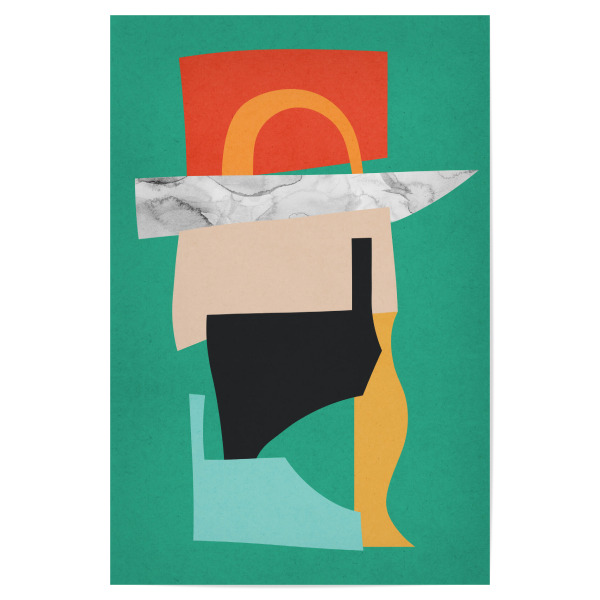 Poster 30x20 cm "Geometric collage B" artboxONE - Abstrakt,Geometrie