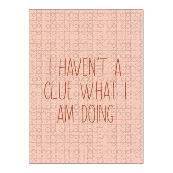 Puzzle Ravensburger "Ich habe keine Ahnung, was ich tue" artboxONE - Typografie,Comic,Menschen,Lustig