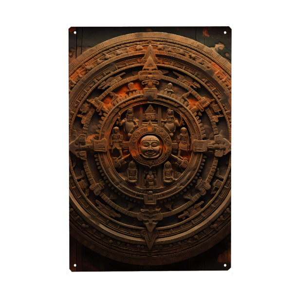 Holzbild "Mandala - Kambodscha - Sreyneang" artboxONE - Städte,Abstrakt,Architektur,Reise / Asien