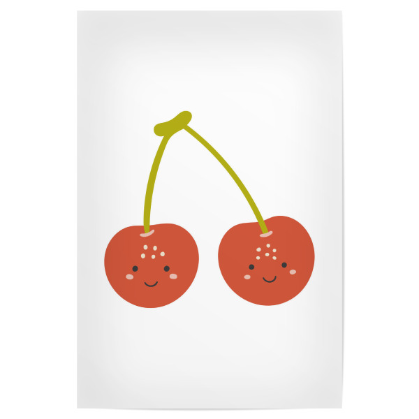 Poster "Kirschdesign" artboxONE - Für Kinder,Essen & Trinken / Obst & Gemüse