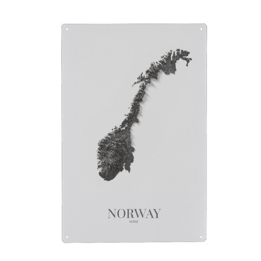 Norwegen 3D-Karte - SW