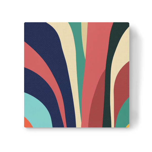 Leinwandbild "Colorful Geometric" artboxONE - Abstrakt,Geometrie - Abstract,Traits,Expressionist,Stains,Strokes,Lines,Modern,Watercolor,Oil,Acrylic