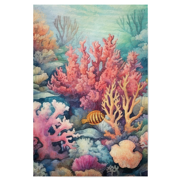 Poster 30x20 cm "Unterwasserwelt F" artboxONE - Reise / Strand und Meer - Ozean,Koralle,Meer,Meeresleben,Marine
