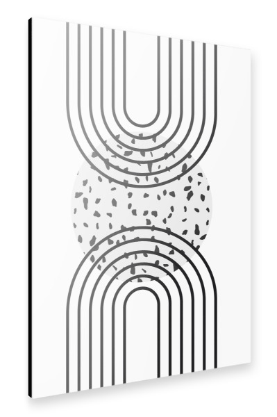 Alu-Dibond "Composition of circles F" 30x20 cm artboxONE