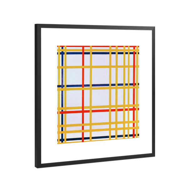 Poster mit Rahmen Schwarz (Metallic) "Abstraktes New York City" artboxONE - Städte / New York,Reise,Abstrakt,Für Mama,Für Papa