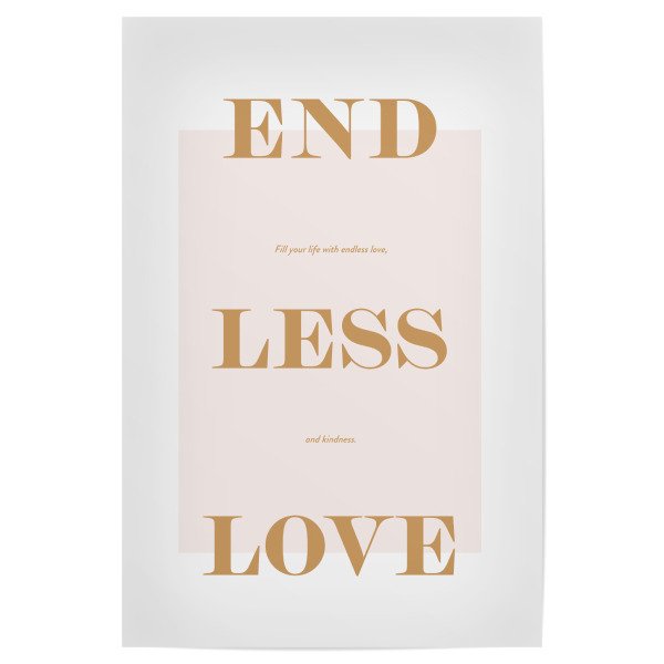 Poster "Endlose Liebe" artboxONE - Typografie,Menschen,Liebe,Für Mama,Für Papa