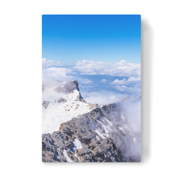Leinwandbild "Wolken, Gipfel, Gebirge" artboxONE - Natur,Reise