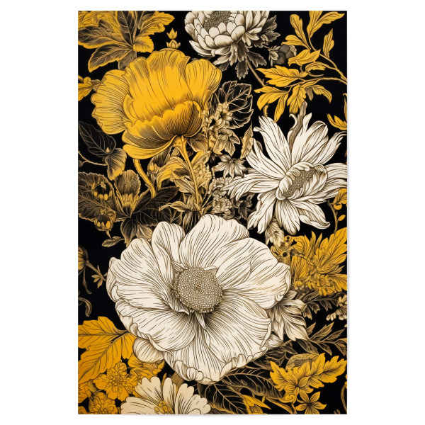 Poster "Wiese voller Blumen C" artboxONE - Natur,Floral - Wiese,Natur,Blumen,Blumen,Botanische,Blätter,Blatt,Blumen