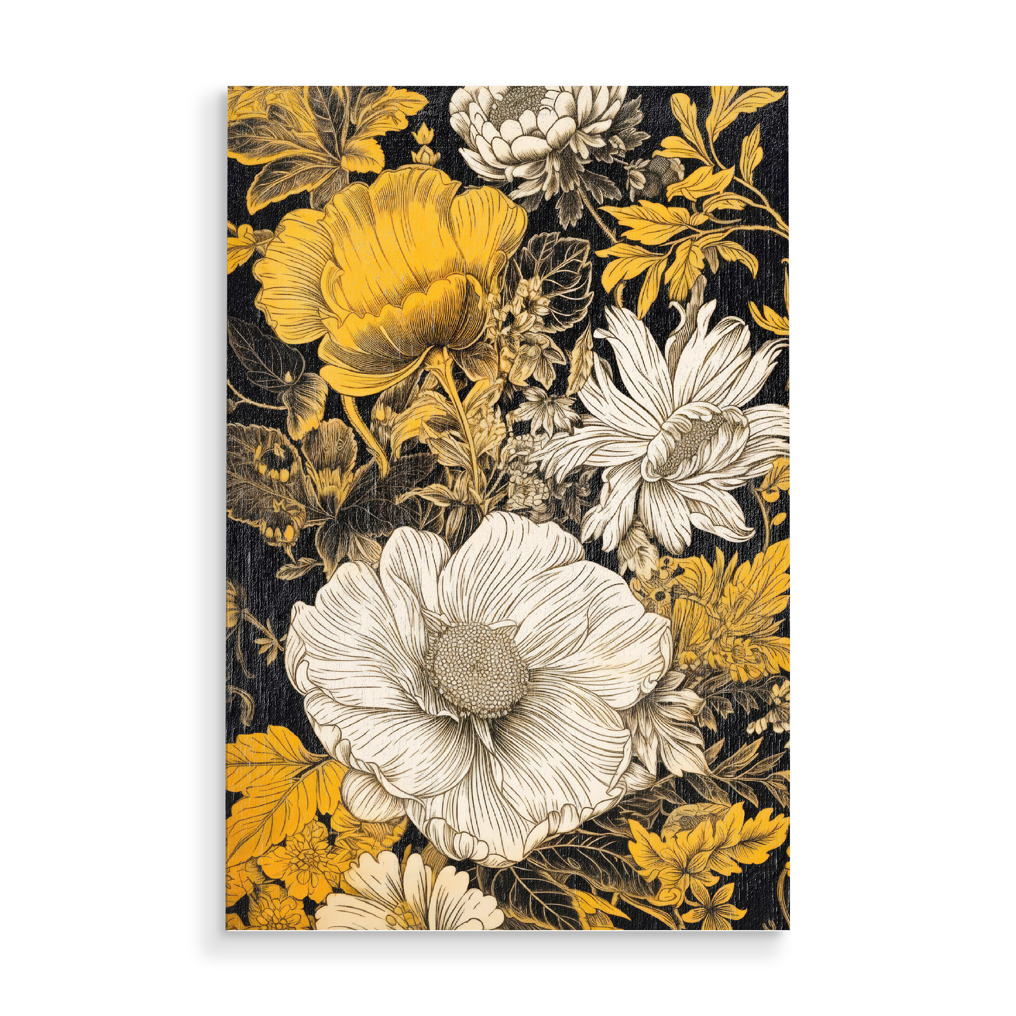 Holzbild "Wiese voller Blumen C" artboxONE - Natur,Floral - Wiese,Natur,Blumen,Blumen,Botanische,Blätter,Blatt,Blumen