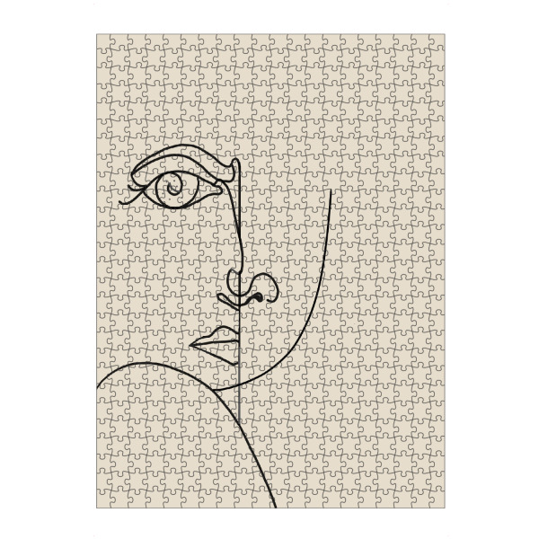 artboxONE Puzzle "Rückblick: Mondaugen" artboxONE - Abstrakt,Menschen