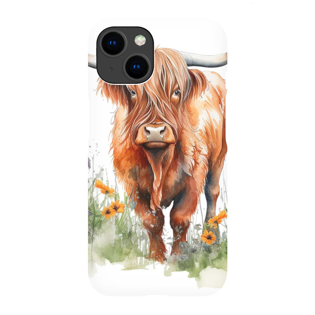 iPhone "Hochlandkuh O" Premium-Case Handyhülle artboxONE