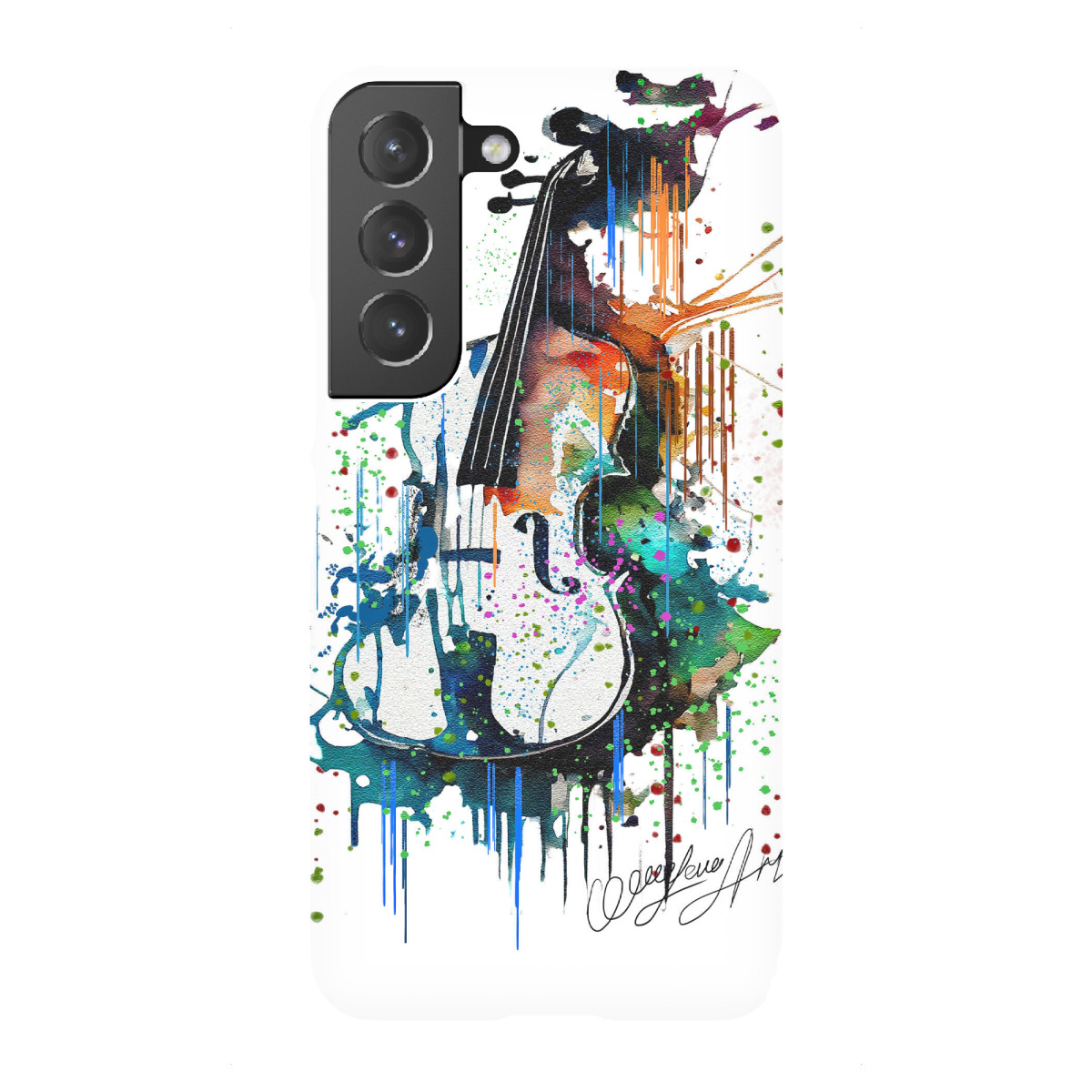 Samsung Galaxy "Bunte Aquarell-Violine" Premium-Case Handyhülle artboxONE