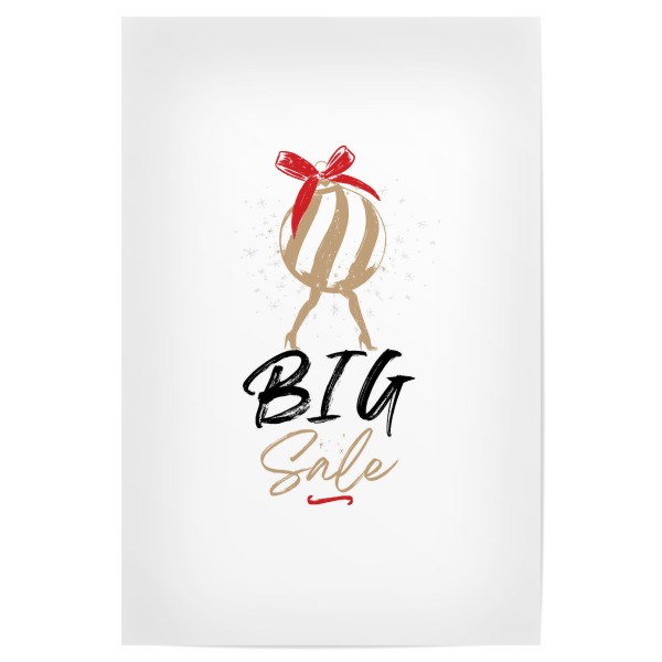 Poster 30x20 cm "Christbaumkugelspielzeug" artboxONE - Typografie,Fashion,Weihnachten