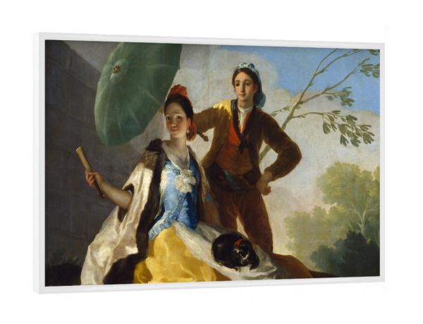 Poster mit weißem Rahmen "Der Sonnenschirm" artboxONE - Menschen,Liebe,Für Mama,Für Papa,Männer