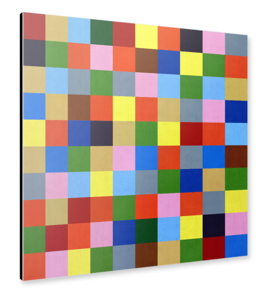 Alu-Dibond "Colorful Geometric A" 30x30 cm artboxONE