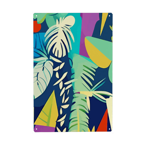 Holzbild "Tropische Wildnis" artboxONE - Natur,Abstrakt