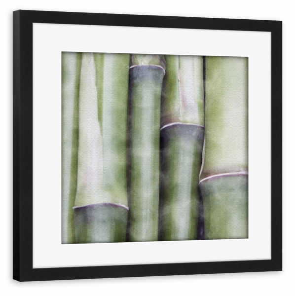 Poster mit Rahmen schwarz "Zen-Bambus" artboxONE - Natur - Botanisch,Bambus,Zen