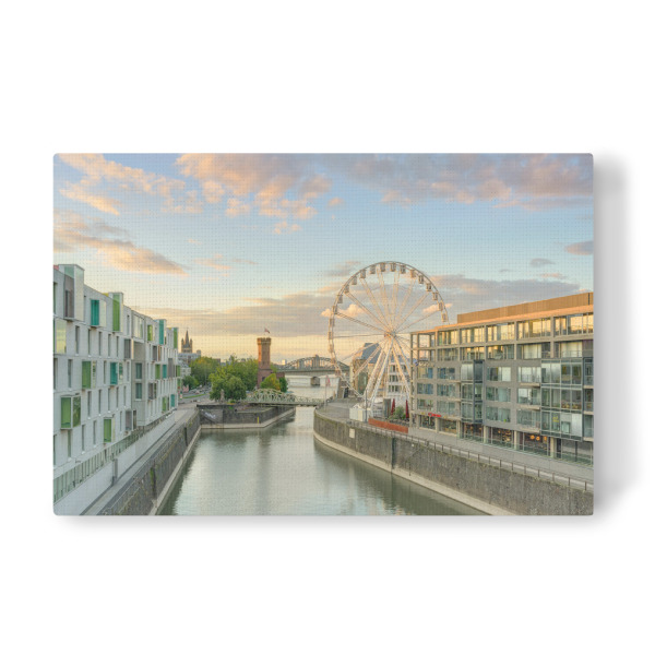 Leinwandbild "Riesenrad in Köln am Abend" artboxONE - Städte / Köln,Reise,Architektur