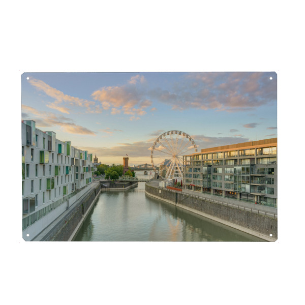 Metall Poster "Riesenrad in Köln am Abend" artboxONE - Städte / Köln,Reise,Architektur