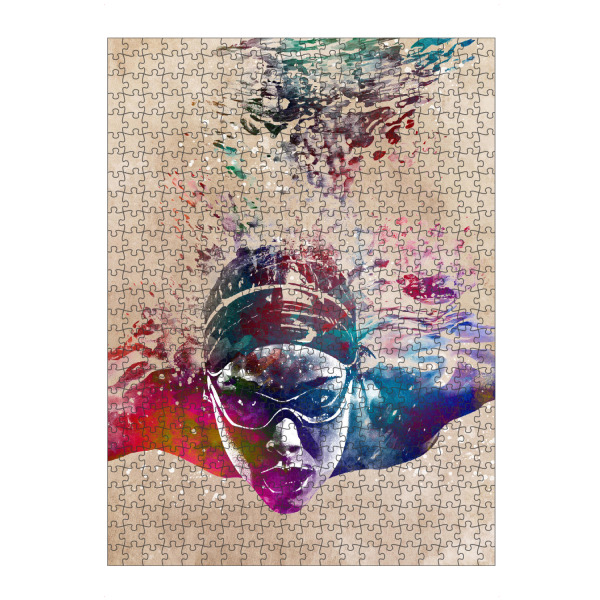 artboxONE Puzzle "Schwimmsportkunst A" artboxONE - Sport,Sport / Sommerspiele - Schwimmen,Schwimmer,Wasser,Sport,Schwimmen,Sport - Bild schwimmen