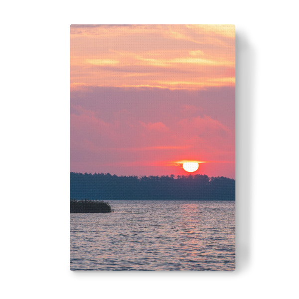 Leinwandbild "Sonnenaufgang am Schaalsee" artboxONE - Natur,Reise