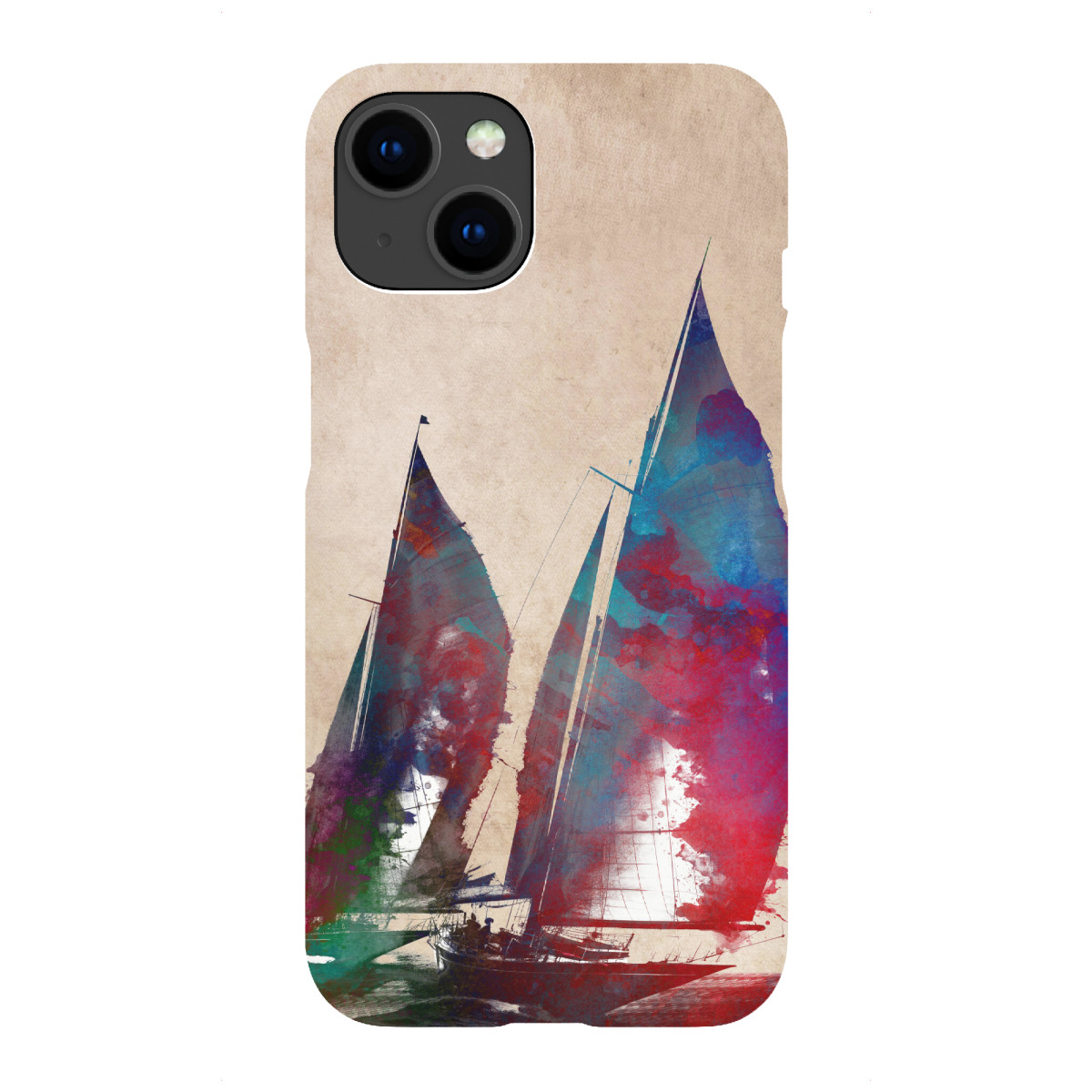 "Segelboote Sportkunst C"für iPhone - Premium-Case Handyhülle artboxONE