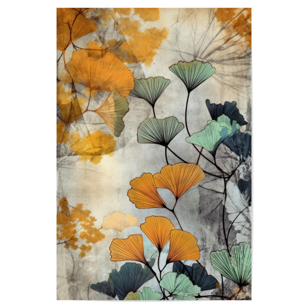 Poster "Ginkgo Biloba D" artboxONE - Natur,Floral - Ginkgo,Biloba,Ginkgo biloba,Baum,Wald,Blätter,Natur
