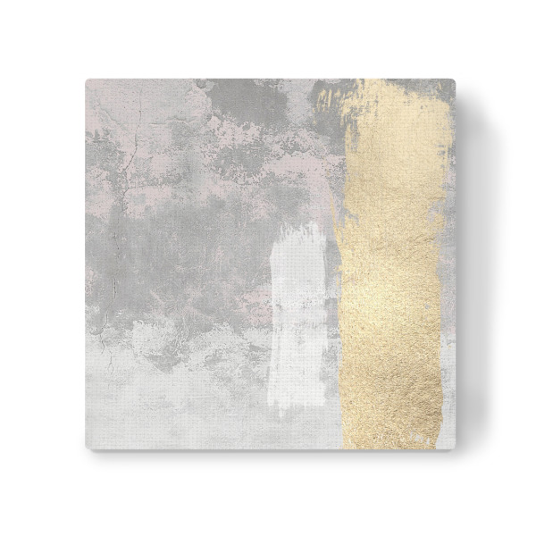 Leinwandbild "Rosa und graue Zusammenfassung J" artboxONE - Abstrakt - Grau,Rosa,Gold,Abstrakt,Dekor,Dekorativ,Heimdekoration