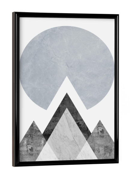 Poster mit schwarzem Rahmen "Scandinavian forest C" artboxONE - Natur,Abstrakt,Geometrie