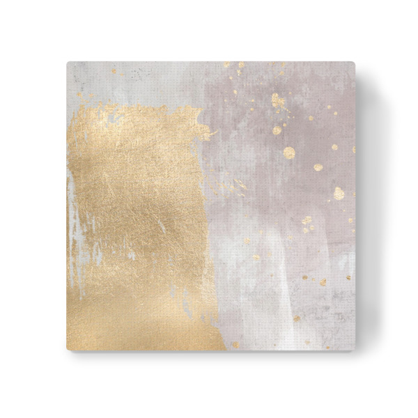 Leinwandbild "Rosa und graues abstraktes D" artboxONE - Abstrakt - Rosa,Gold,Abstrakt,Heimdekoration,Dekorativ