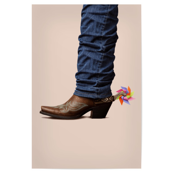 Poster "Lustiger Cowboy" artboxONE - Fashion,Für Papa,Lustig