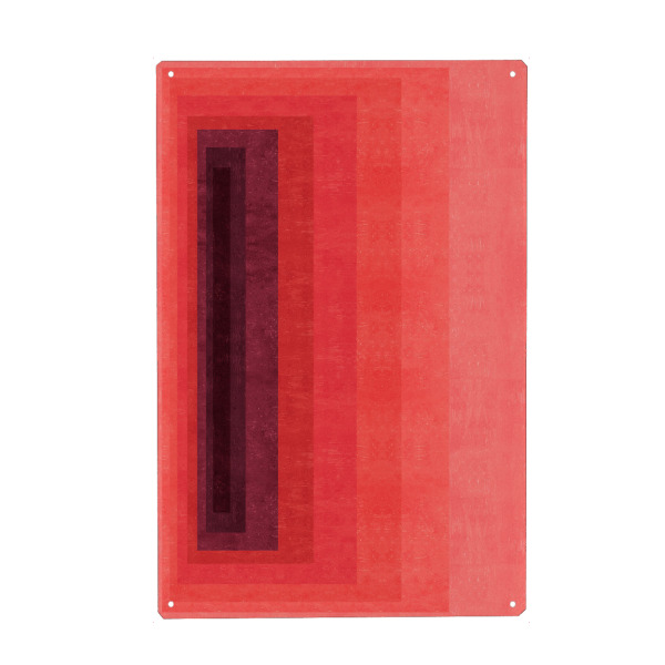 Metall Poster "Red concept art" artboxONE - Abstrakt - Abstrakt,Expressionistisch,Linien,Modern,Aquarell,Acryl,Kreise,Texturen,Malerei,Collage