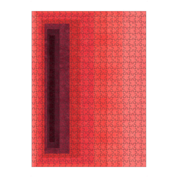 Puzzle Ravensburger "Red concept art" artboxONE - Abstrakt - Abstrakt,Expressionistisch,Linien,Modern,Aquarell,Acryl,Kreise,Texturen,Malerei,Collage