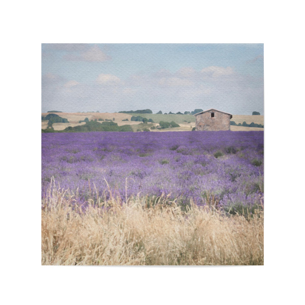 Poster 20x20 cm "Lavendelfeld A" artboxONE - Natur,Floral,Architektur - Felder,Lavendel,Architektur,Bauernhöfe,Landschaft