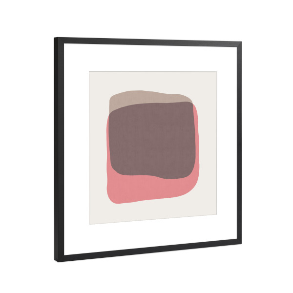 Poster mit Rahmen Schwarz (Metallic) "Color spots B" artboxONE - Abstrakt,Geometrie