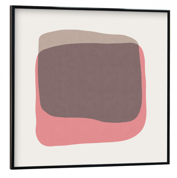 Poster mit schwarzem Rahmen 30x30 cm "Color spots B" artboxONE - Abstrakt,Geometrie