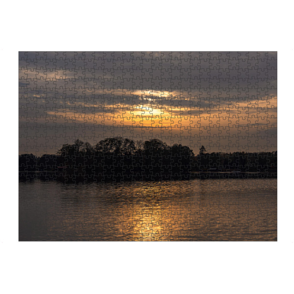 artboxONE Puzzle "Sonnenuntergang, Bäume, See" artboxONE - Natur,Reise