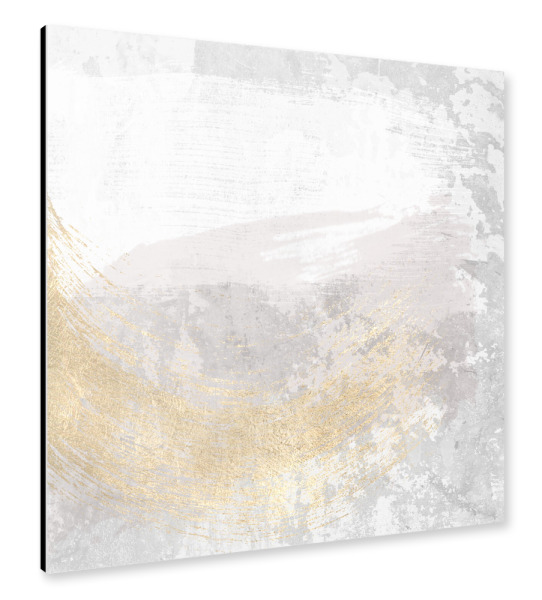 Alu-Dibond "Rosa und graue Zusammenfassung E" 30x30 cm artboxONE