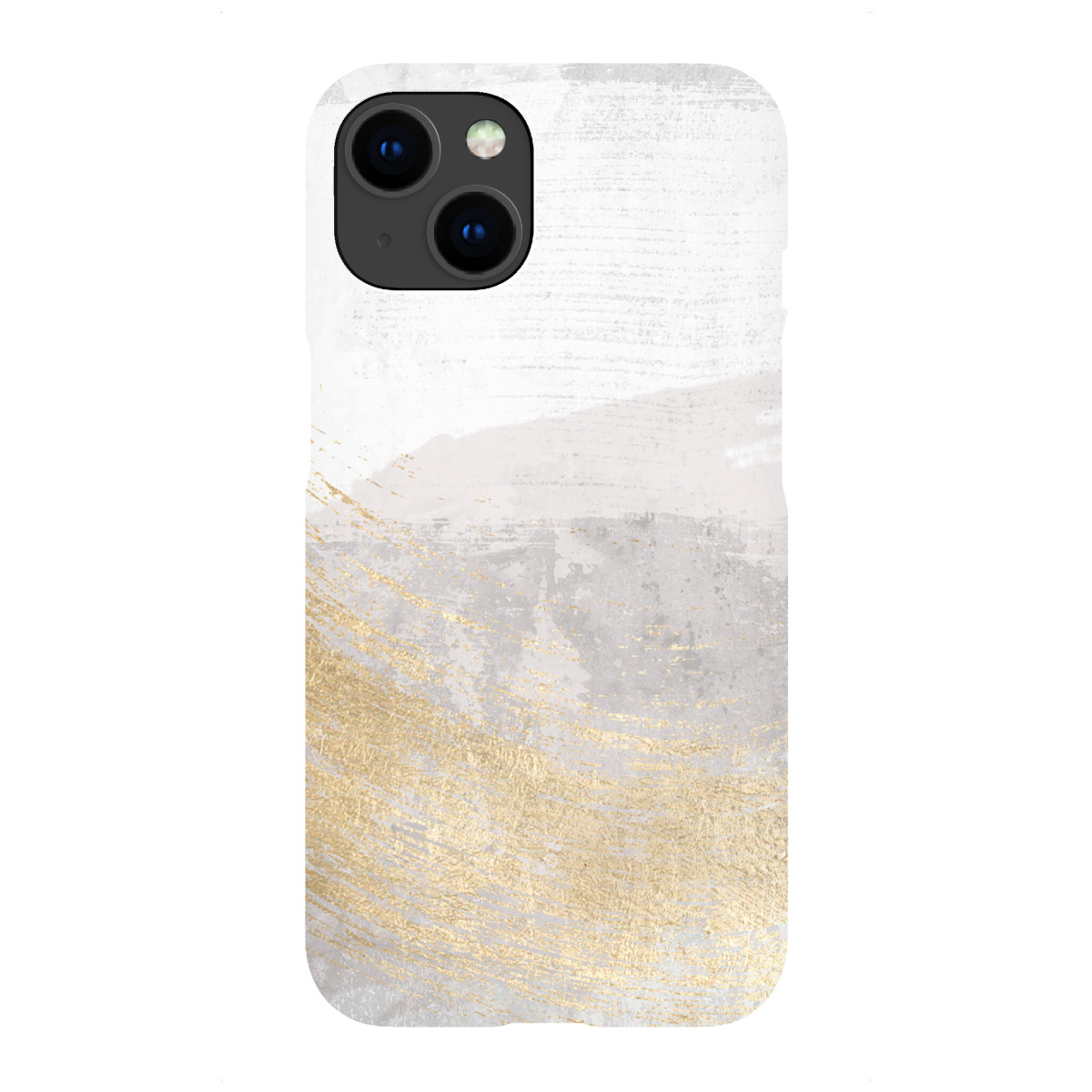 "Rosa und graue Zusammenfassung E"für iPhone - Premium-Case Handyhülle artboxONE