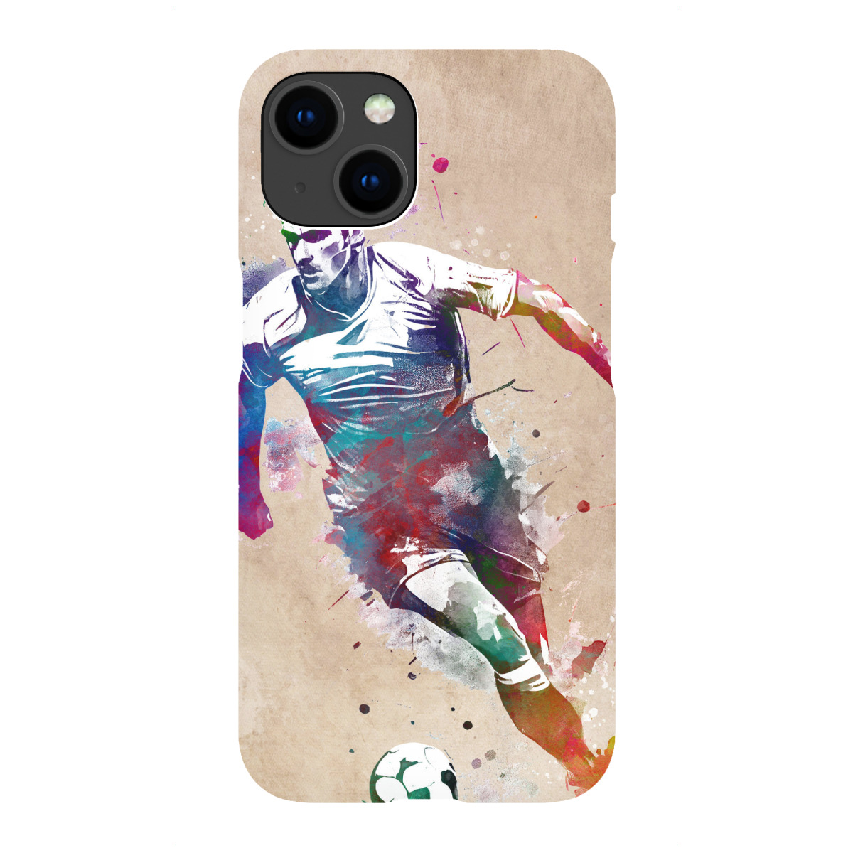 "Fußballspieler Sportkunst A"für iPhone - Premium-Case Handyhülle artboxONE