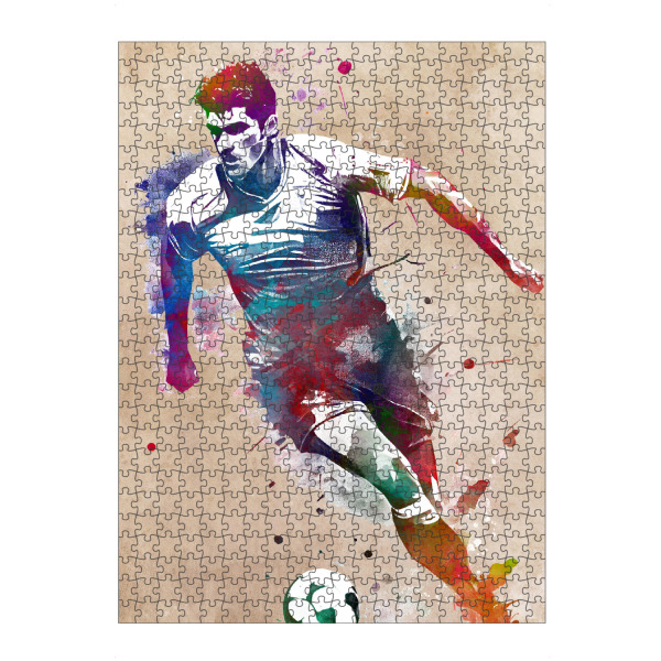 artboxONE Puzzle "Fußballspieler Sportkunst A" artboxONE - Sport,Sport / Fußball - Sport,Fußball,Fußball,Spieler,Ball,Sport,Fußballspieler