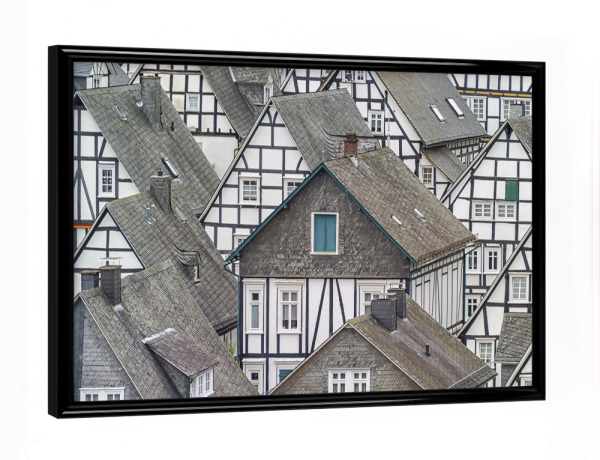 Poster mit schwarzem Rahmen "Fachwerkhäuser" artboxONE - Städte,Reise,Architektur,Reise / Länder